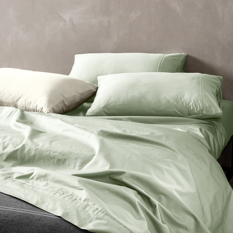 Pure 500 TC Egyptian Cotton Celadon Sheet Set