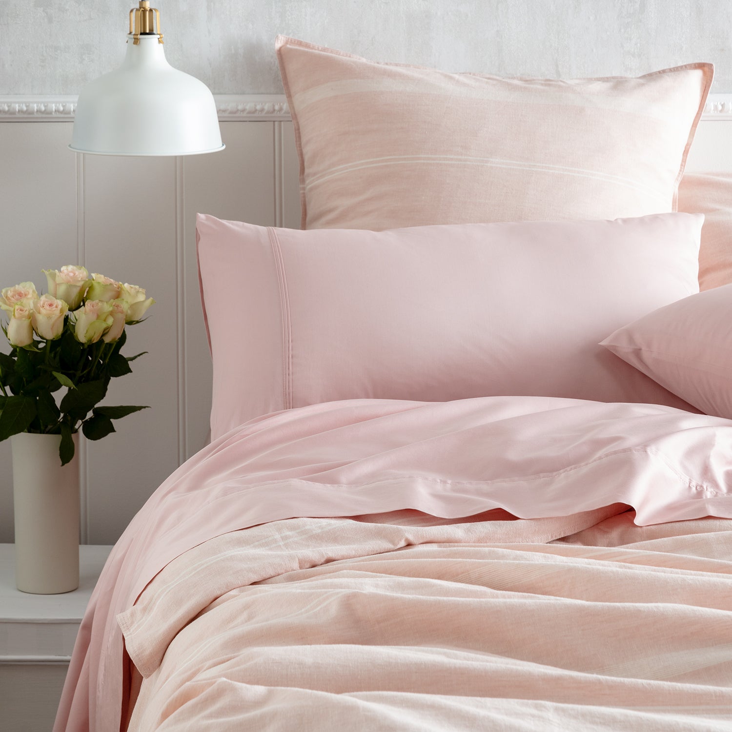 Pure 500 TC Egyptian Cotton Blush Sheet Set