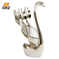 7 PCS/Set Swan Dinnerware SpoonSets