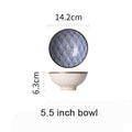 Ceramic Dinnerware With Wave Pattern