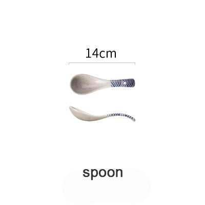 Ceramic Dinnerware With Wave Pattern